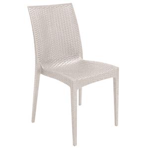 SEDIE RATTAN BISTROT BIANCHE